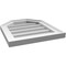 Ekena Millwork Octagonal Top Surface Mount PVC Gable Vent w/ 2"W x 1-1/2"P Brickmould Frame, 16"W x 18"H GVPOT16X1802SN - alternate 3